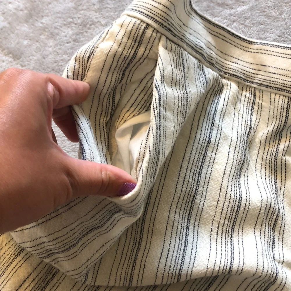 Banana republic Hayden cropped linen pants